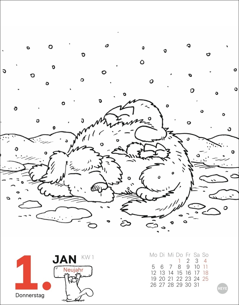 Weitere Ansicht: Simons Katze Tagesabreißkalender 2026 | Simon Tofield