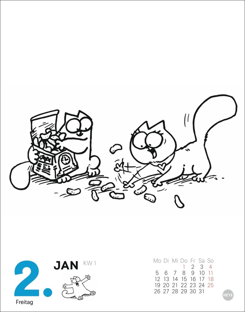 Weitere Ansicht: Simons Katze Tagesabreißkalender 2026 | Simon Tofield