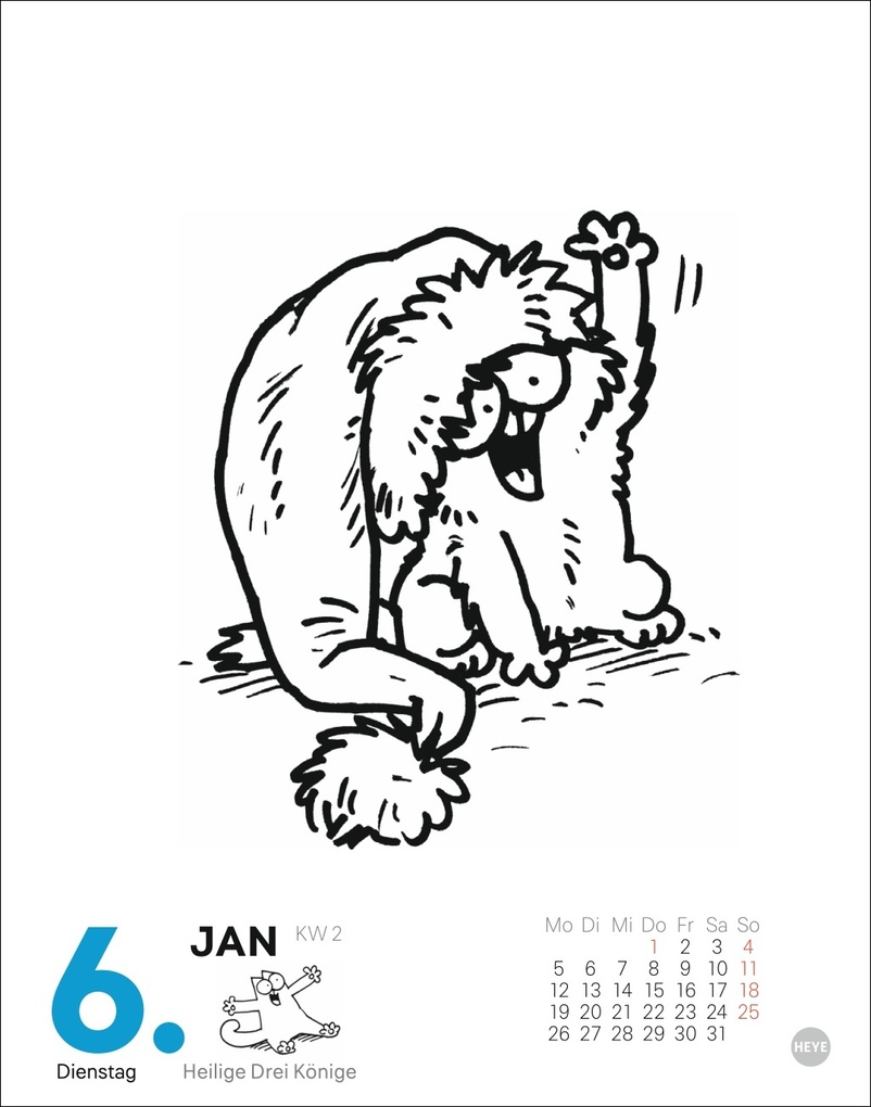 Weitere Ansicht: Simons Katze Tagesabreißkalender 2026 | Simon Tofield