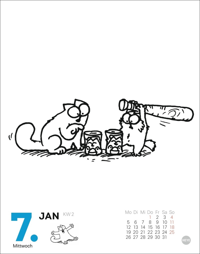 Weitere Ansicht: Simons Katze Tagesabreißkalender 2026 | Simon Tofield