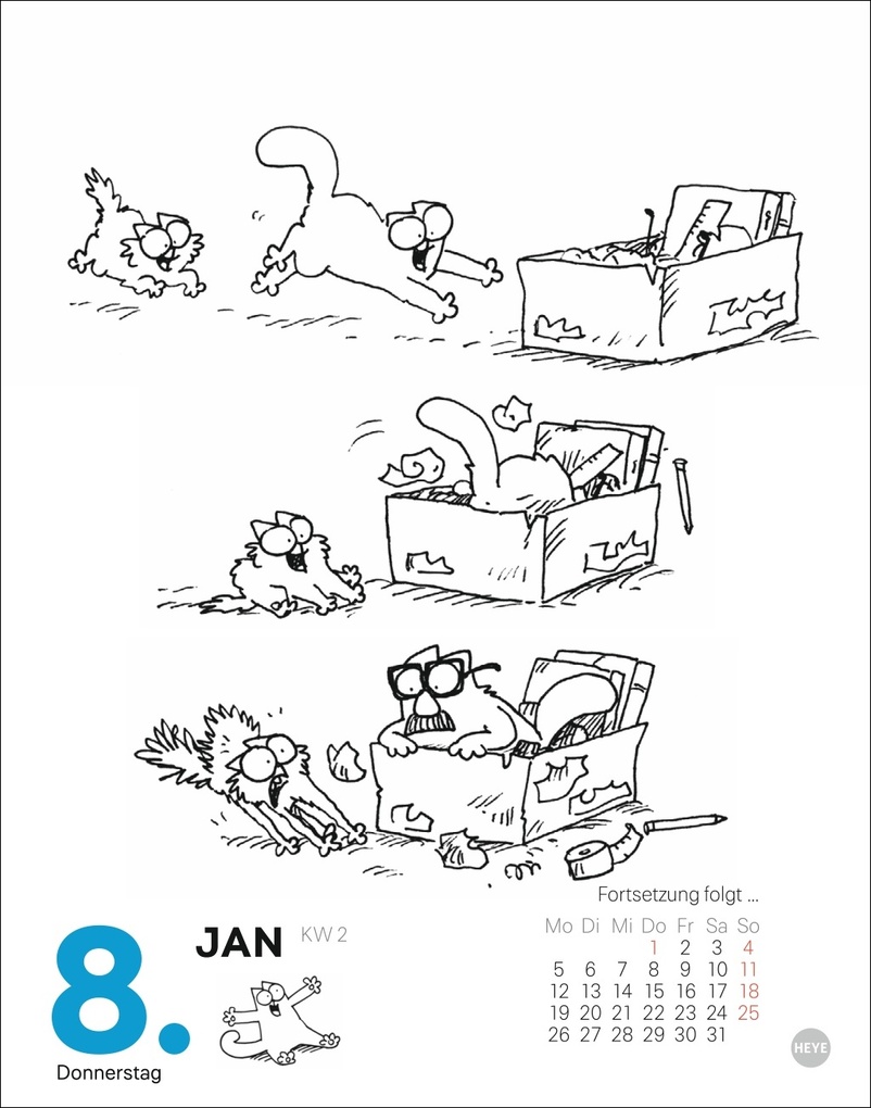 Weitere Ansicht: Simons Katze Tagesabreißkalender 2026 | Simon Tofield