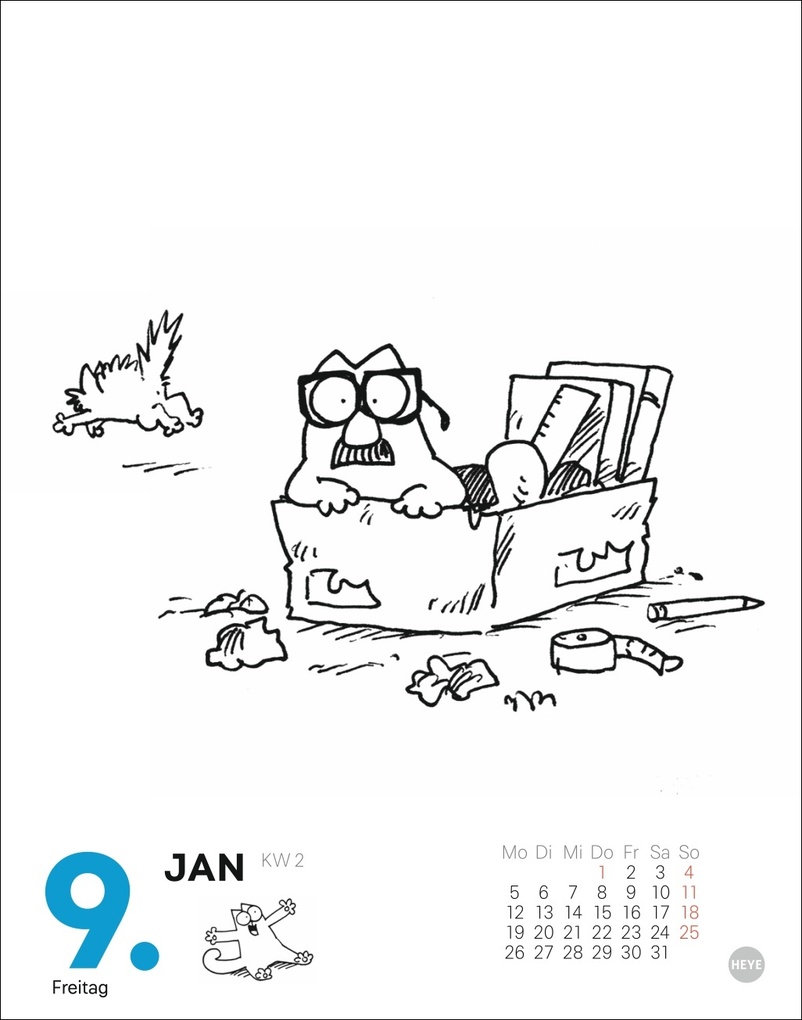 Weitere Ansicht: Simons Katze Tagesabreißkalender 2026 | Simon Tofield