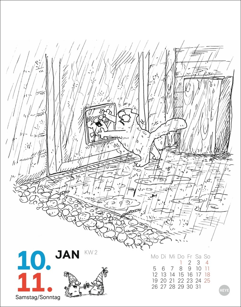 Weitere Ansicht: Simons Katze Tagesabreißkalender 2026 | Simon Tofield