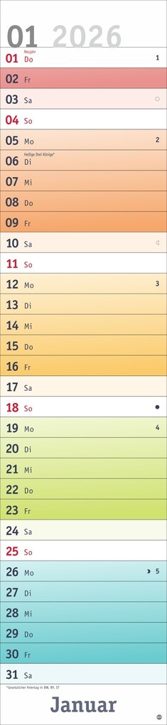 Weitere Ansicht: Bunte Wochen Langplaner XL 2026