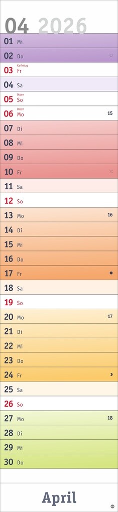 Weitere Ansicht: Bunte Wochen Langplaner XL 2026