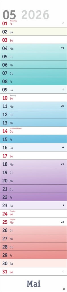 Weitere Ansicht: Bunte Wochen Langplaner XL 2026