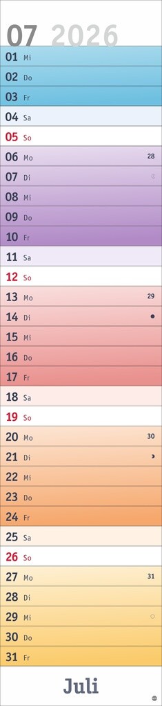 Weitere Ansicht: Bunte Wochen Langplaner XL 2026