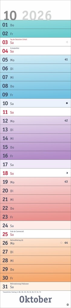Weitere Ansicht: Bunte Wochen Langplaner XL 2026