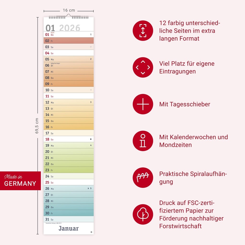 Weitere Ansicht: Bunte Wochen Langplaner XL 2026