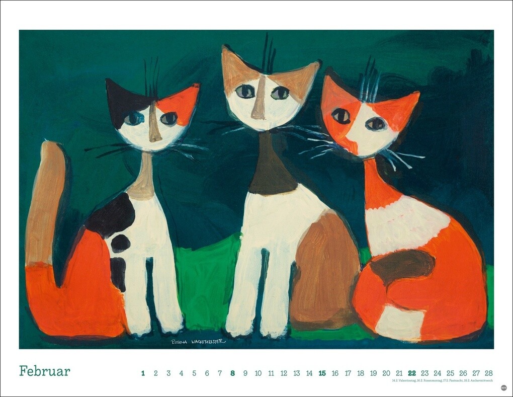 Weitere Ansicht: Rosina Wachtmeister Posterkalender 2026 | Rosina Wachtmeister