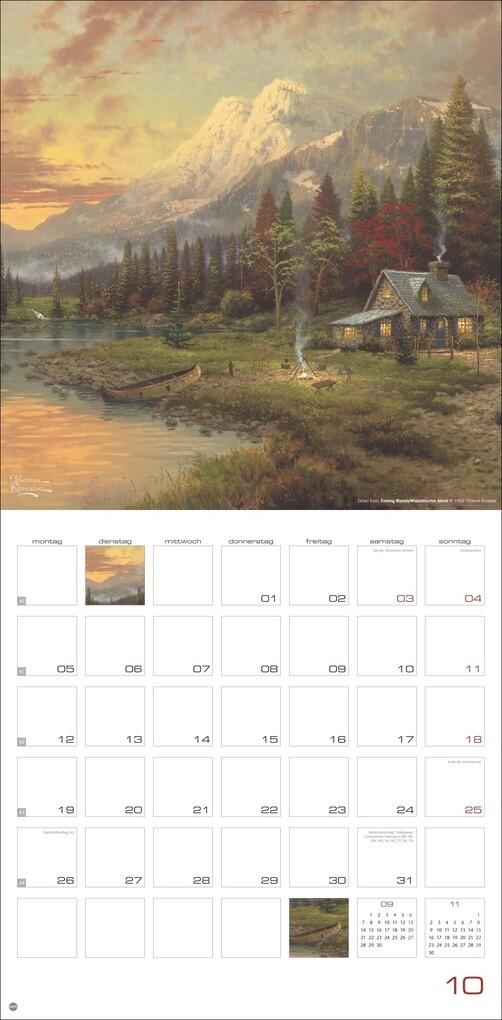 Weitere Ansicht: Thomas Kinkade: Land of Light Broschurkalender 2026 | Thomas Kinkade