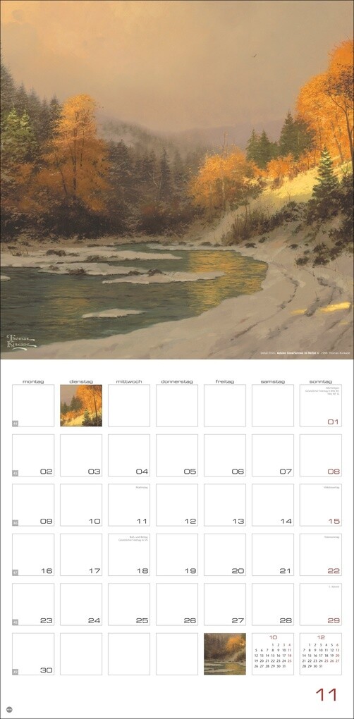 Weitere Ansicht: Thomas Kinkade: Land of Light Broschurkalender 2026 | Thomas Kinkade