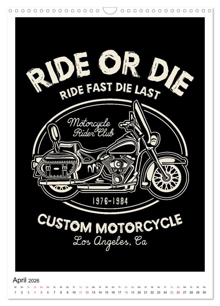 Weitere Ansicht: Motorrad - nostalgische Poster (Wandkalender 2026 DIN A3 hoch), CALVENDO Monatskalender | Peter Roder, Calvendo