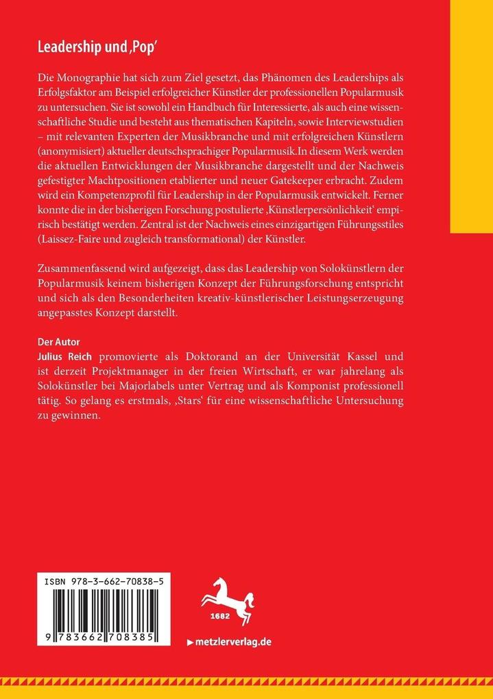 Weitere Ansicht: Leadership und 'Pop' | Julius Reich