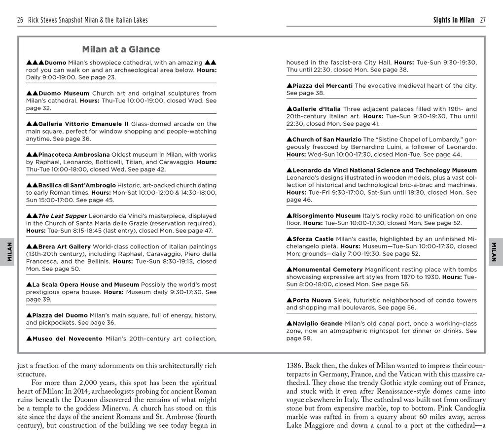 Weitere Ansicht: Rick Steves Snapshot Milan & the Italian Lakes (Sixth Edition) | Rick Steves