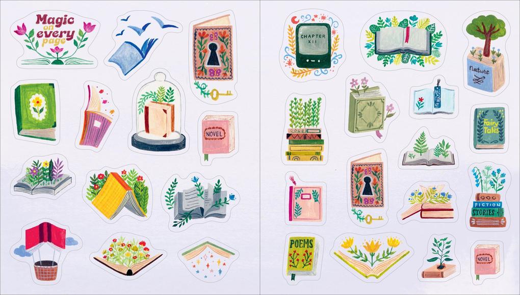 Weitere Ansicht: A Book Lover's Sticker Book