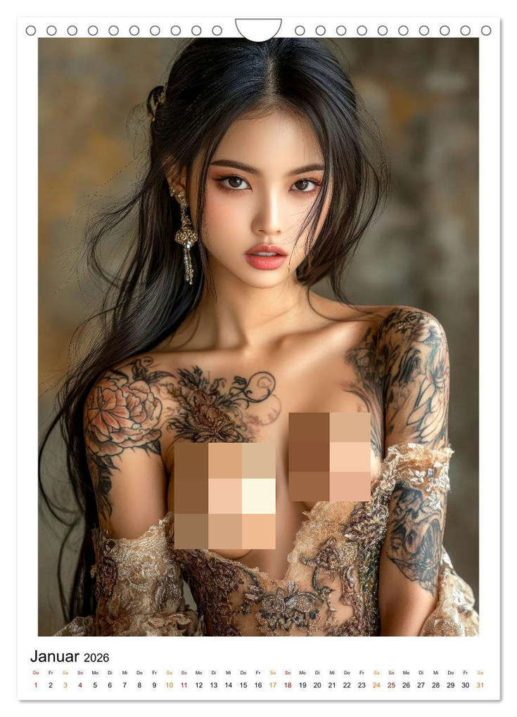 Weitere Ansicht: Tattoo Dreams - Sinnliche Kunstwerke (Wandkalender 2026 DIN A4 hoch), CALVENDO Monatskalender | Peter Roder, Calvendo