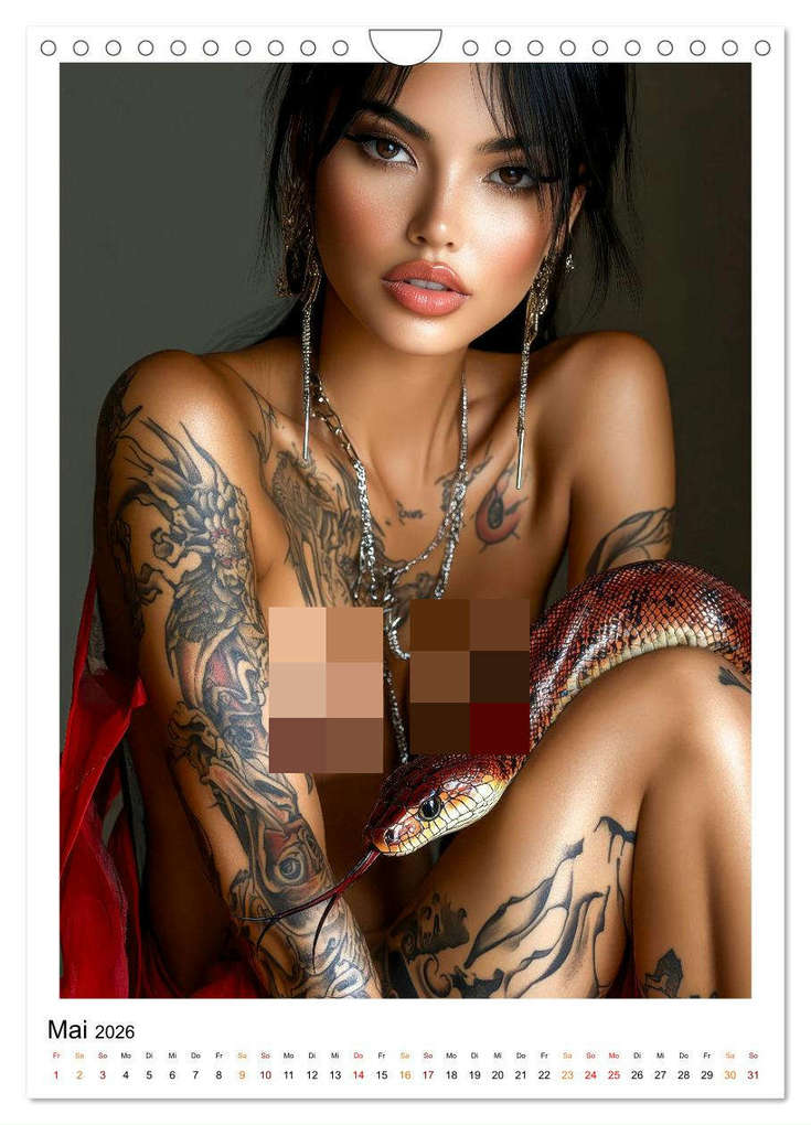 Weitere Ansicht: Tattoo Dreams - Sinnliche Kunstwerke (Wandkalender 2026 DIN A4 hoch), CALVENDO Monatskalender | Peter Roder, Calvendo