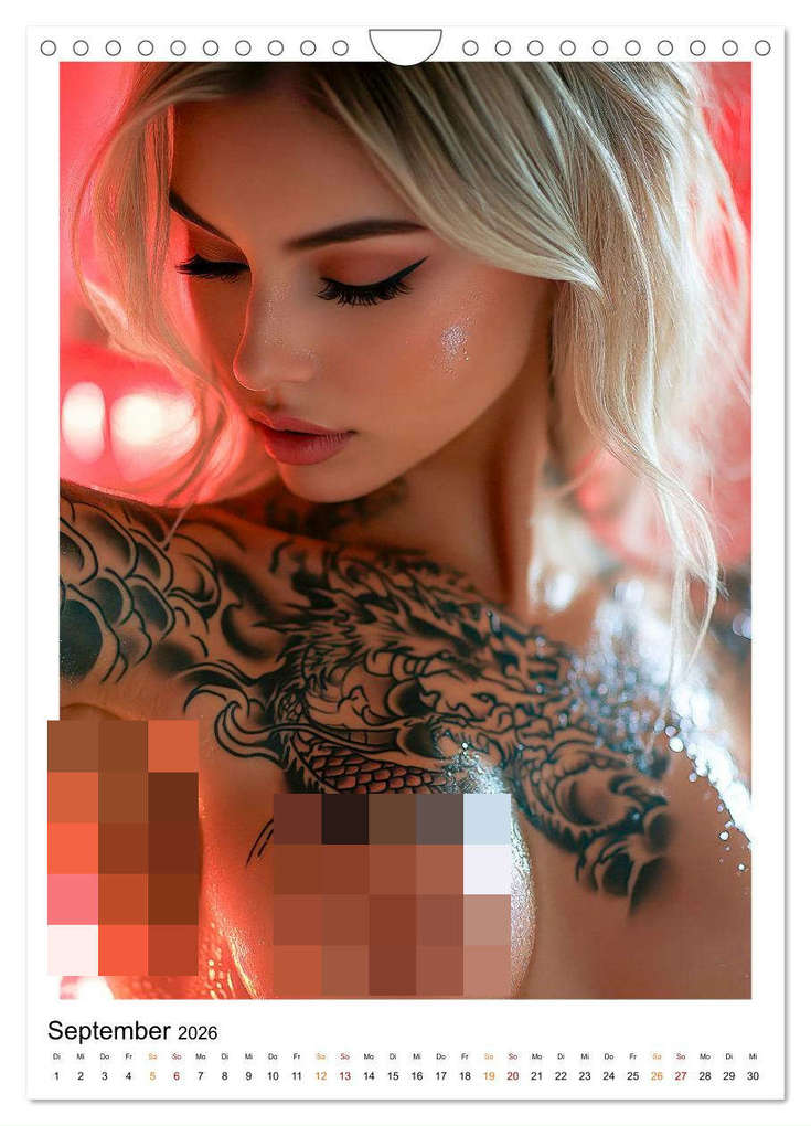 Weitere Ansicht: Tattoo Dreams - Sinnliche Kunstwerke (Wandkalender 2026 DIN A4 hoch), CALVENDO Monatskalender | Peter Roder, Calvendo