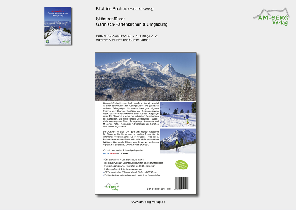 Weitere Ansicht: Skitourenführer Garmisch-Partenkirchen & Umgebung | Susi Plott, Günter Durner
