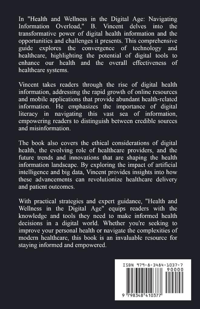 Weitere Ansicht: Health and Wellness in the Digital Age | B. Vincent