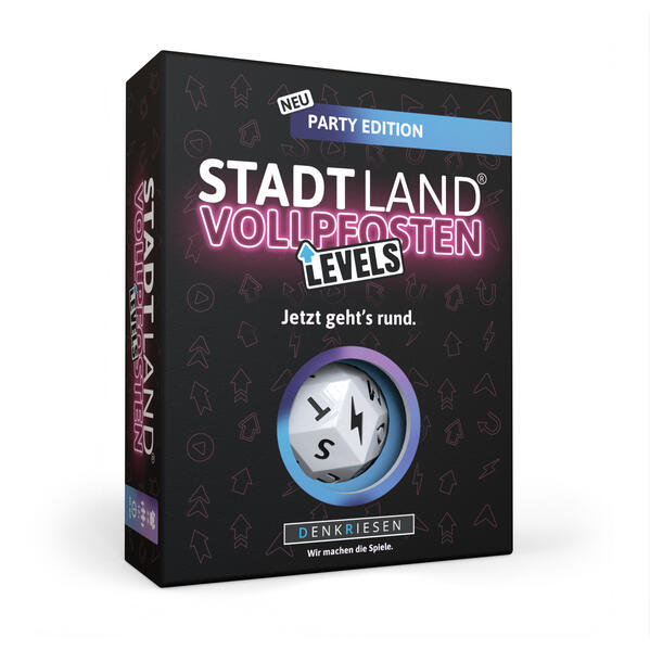 Produktbild: DENKRIESEN - STADT LAND VOLLPFOSTEN® - Levels - PARTY EDITION "Jetzt geht's rund." | Denis Görz, Ricardo Barreto