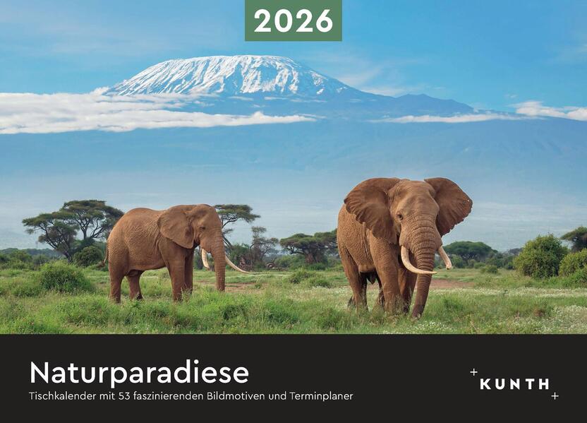 Produktbild: Naturparadiese - KUNTH Tischkalender 2026