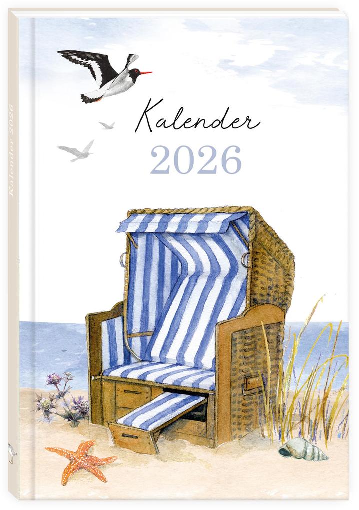 Produktbild: Taschenkalender Strandkorb 2026 | Sophia Drescher