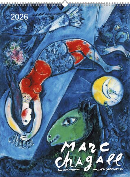 Produktbild: Marc Chagall 2026 - Bild-Kalender 42x56 cm - Kunst-Kalender - 5-Farbdruck - Wand-Kalender - Malerei - Alpha Edition | Alpha Edition GmbH & Co. KG