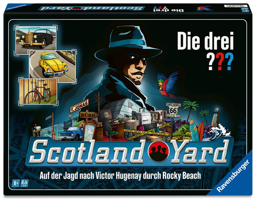 Produktbild: Die drei ??? Scotland Yard - Gesellschaftsspiel & Brettspiel ab 8 Jahre