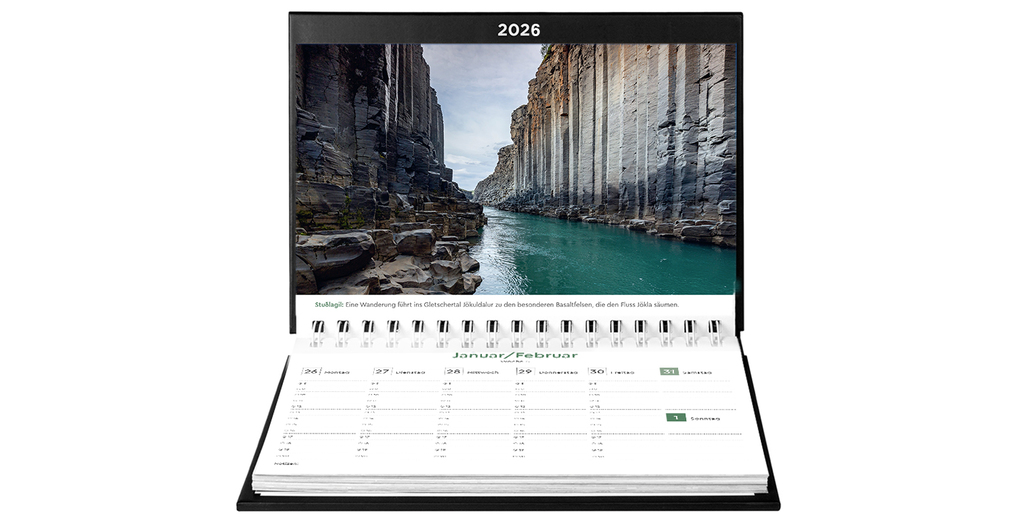 Weitere Ansicht: Island - KUNTH Tischkalender 2026