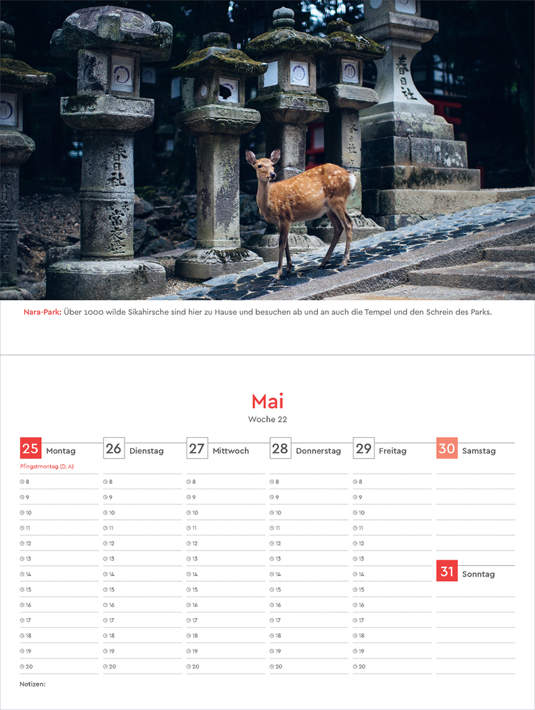 Weitere Ansicht: Japan - KUNTH Tischkalender 2026