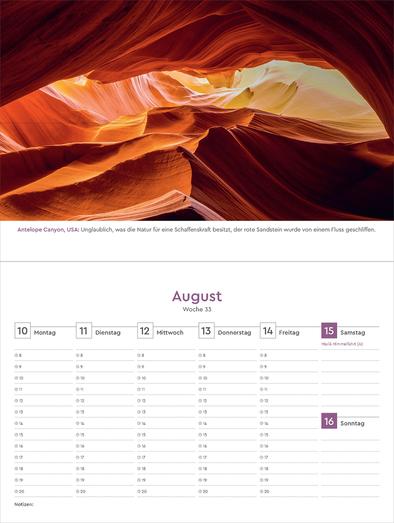 Weitere Ansicht: Farben der Erde - KUNTH Tischkalender 2026