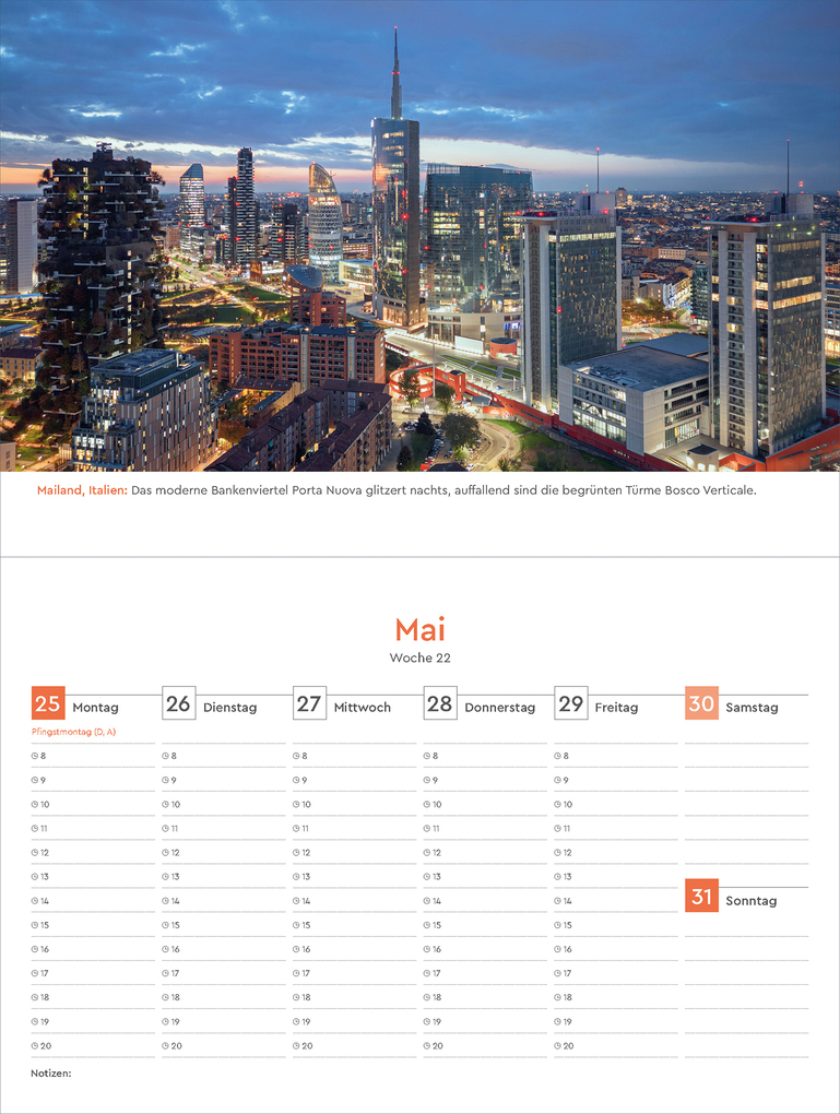 Weitere Ansicht: Metropolen - KUNTH Tischkalender 2026
