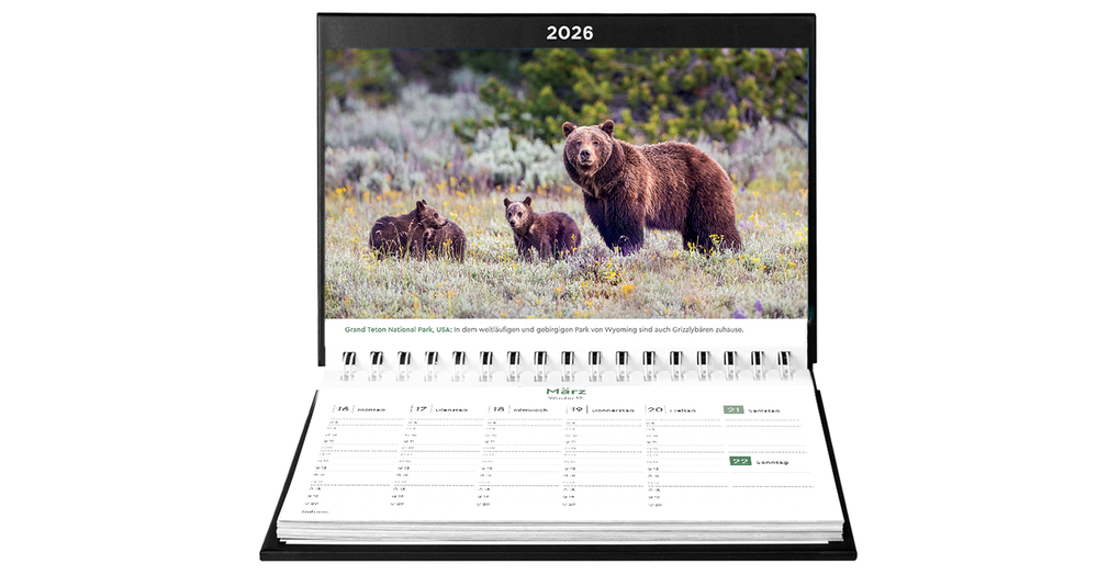 Weitere Ansicht: Naturparadiese - KUNTH Tischkalender 2026