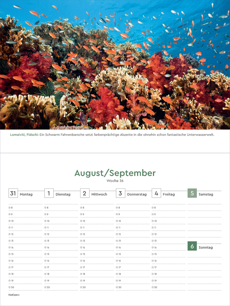 Weitere Ansicht: Naturparadiese - KUNTH Tischkalender 2026