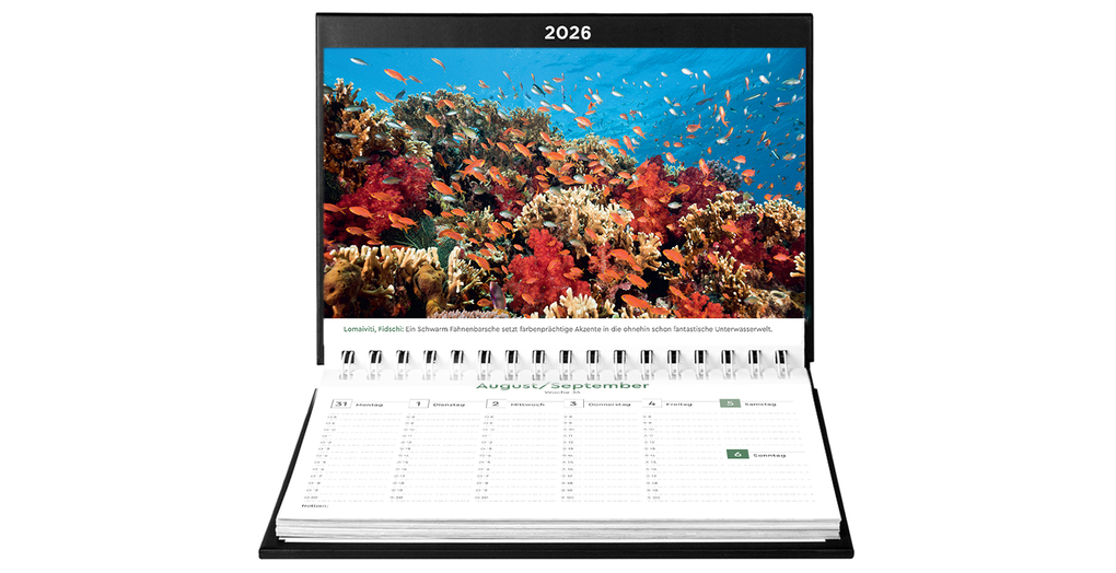 Weitere Ansicht: Naturparadiese - KUNTH Tischkalender 2026