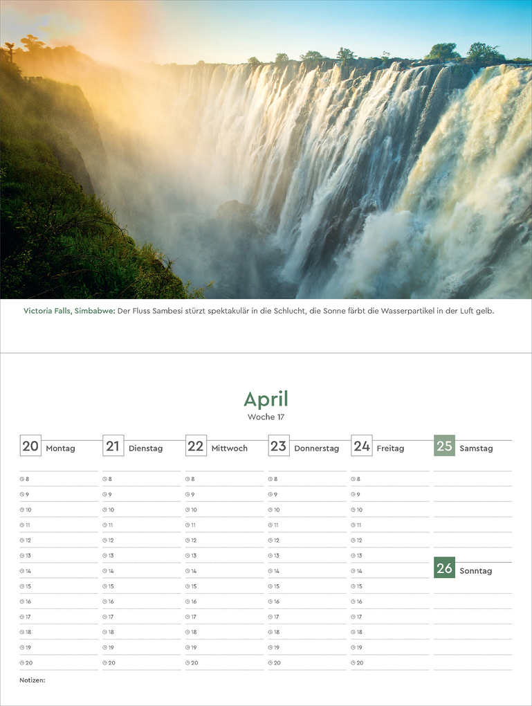 Weitere Ansicht: Naturparadiese - KUNTH Tischkalender 2026