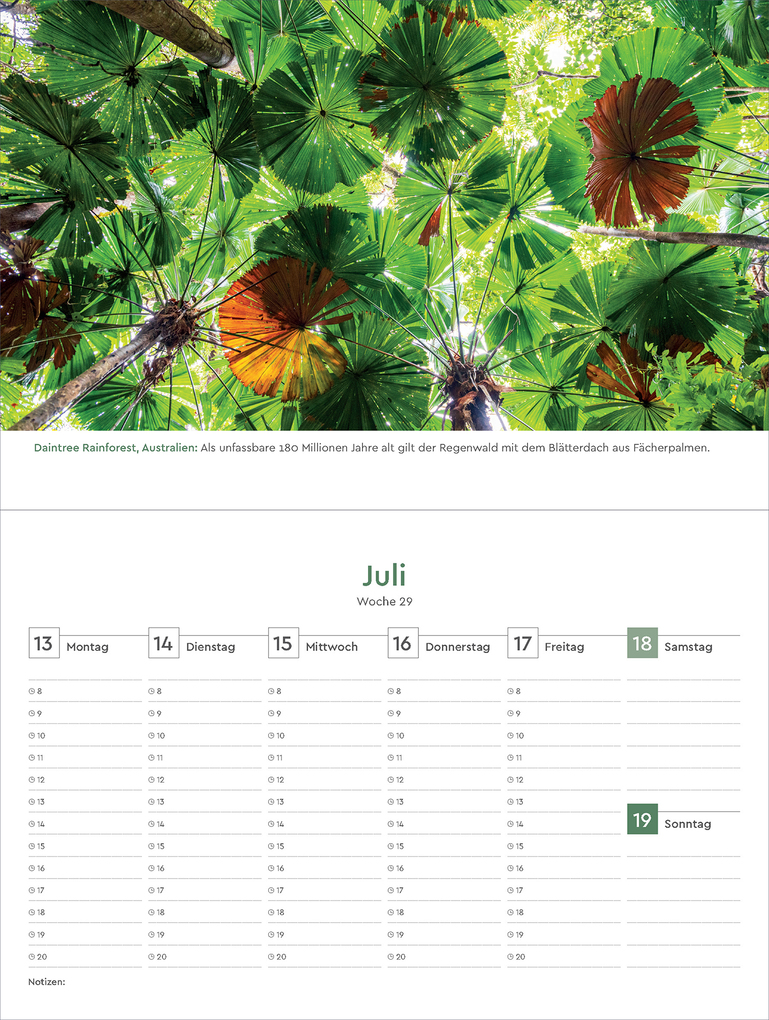 Weitere Ansicht: Naturparadiese - KUNTH Tischkalender 2026