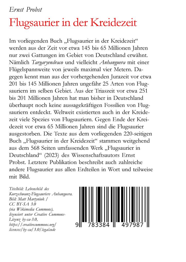 Weitere Ansicht: Flugsaurier in der Kreidezeit | Ernst Probst