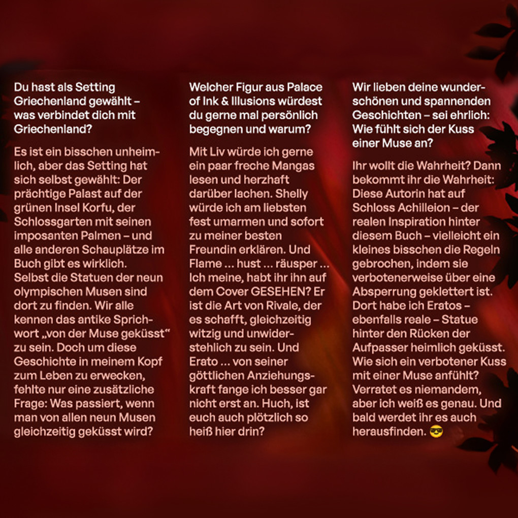 Weitere Ansicht: Palace of Ink & Illusions, Band 2: Die Nacht des Verrats (Knisternde Romantasy von SPIEGEL-Bestsellerautorin Sabine Schoder) | Sabine Schoder