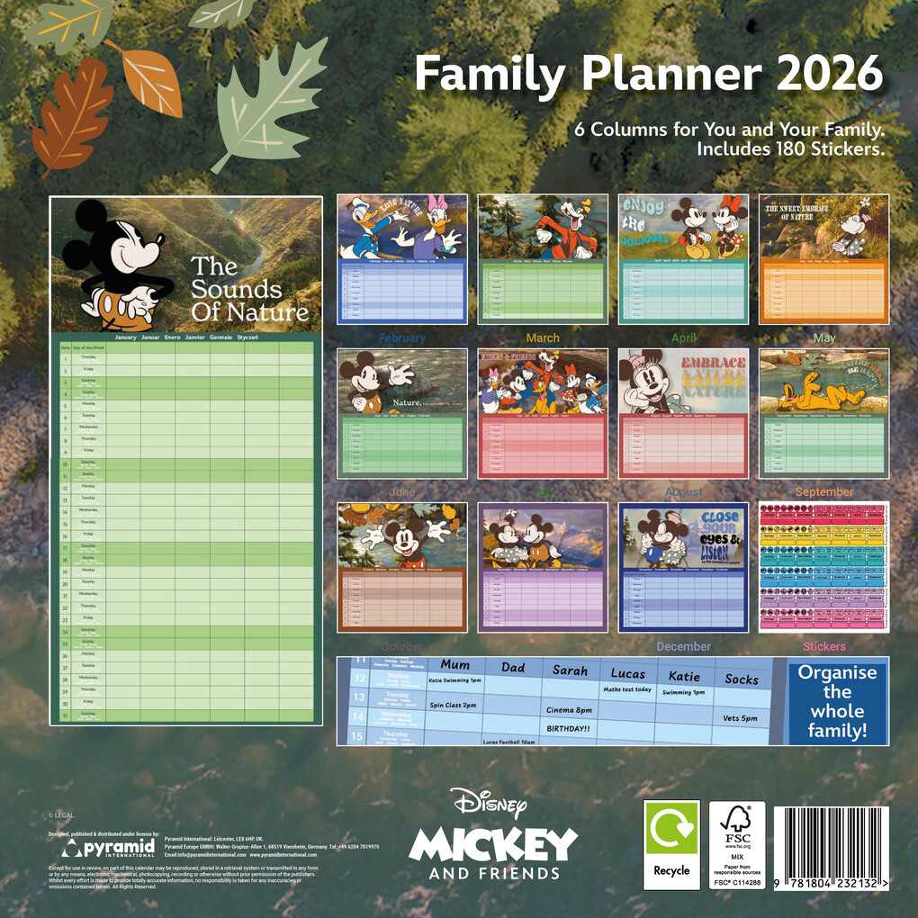Weitere Ansicht: MICKEY & FRIENDS - Familienplaner im Format 30 x 30
