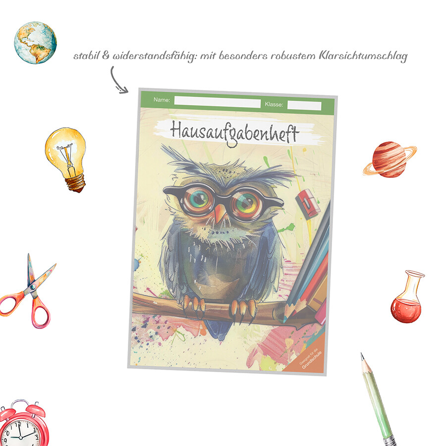 Weitere Ansicht: Hausaufgabenheft Grundschule Eule