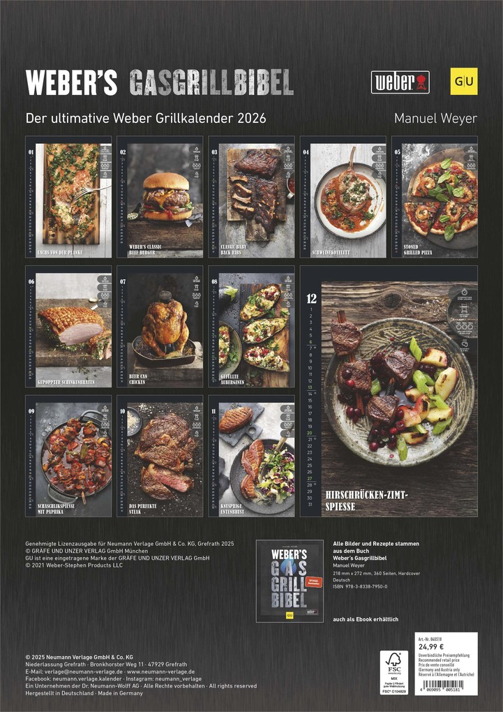 Weitere Ansicht: Webers Gasgrillbibel 2026