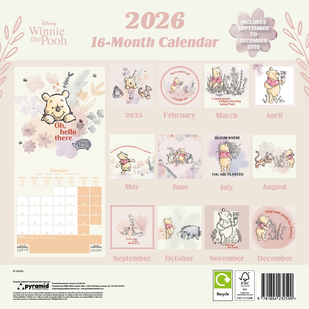 Weitere Ansicht: WINNIE THE POOH Broschürenkalender 30 x 30