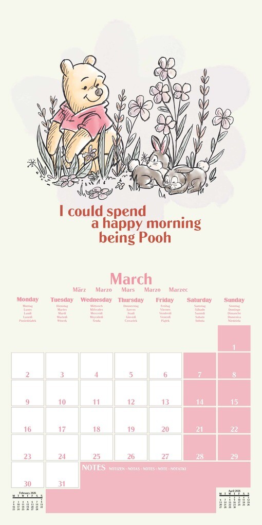Weitere Ansicht: WINNIE THE POOH Broschürenkalender 30 x 30
