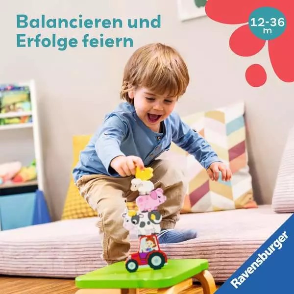 Weitere Ansicht: Play+ Magnetisches Holz-Zähl-Puzzle: Bauernhof - ab 12 Monate