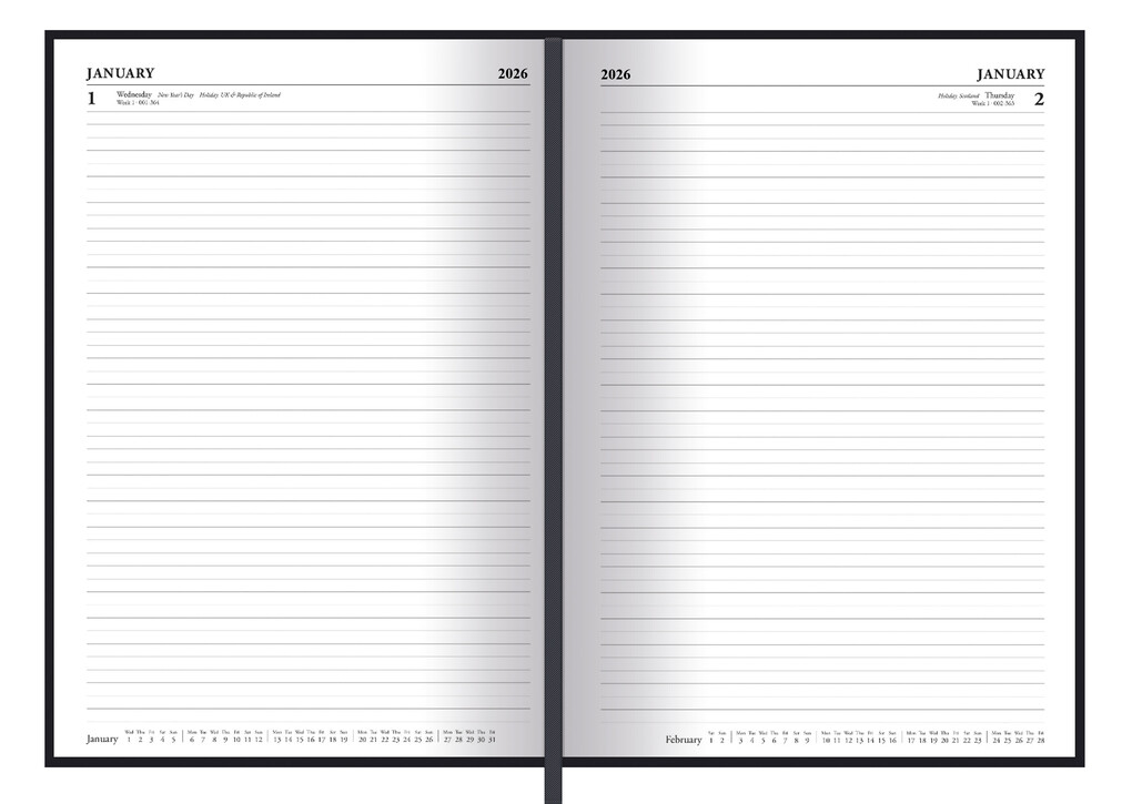 Weitere Ansicht: WEDNESDAY - Buchkalender im Buchformat 14,8 x 21