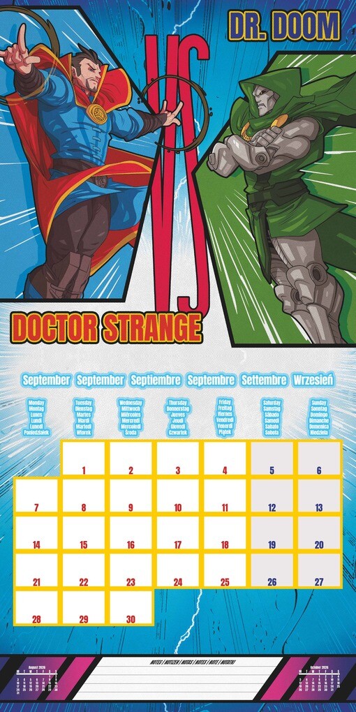Weitere Ansicht: MARVEL - Broschürenkalender im Format 30 x 30