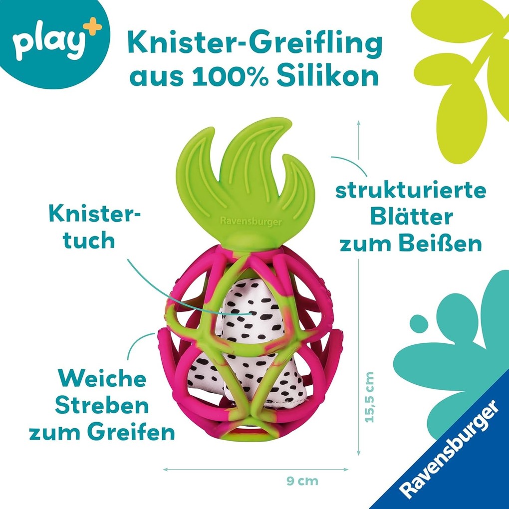 Weitere Ansicht: Play+ Sensorik-Greifling: Drachenfrucht - ab 0 Monate